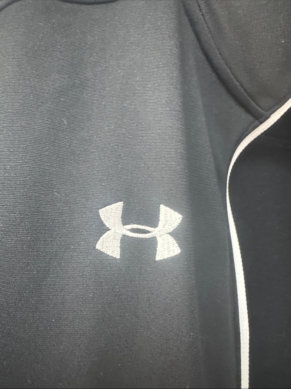 Under Armour Black Full-Zip Performance Jacket with Red & Gold Maryland 'M' - Picture 7 of 8